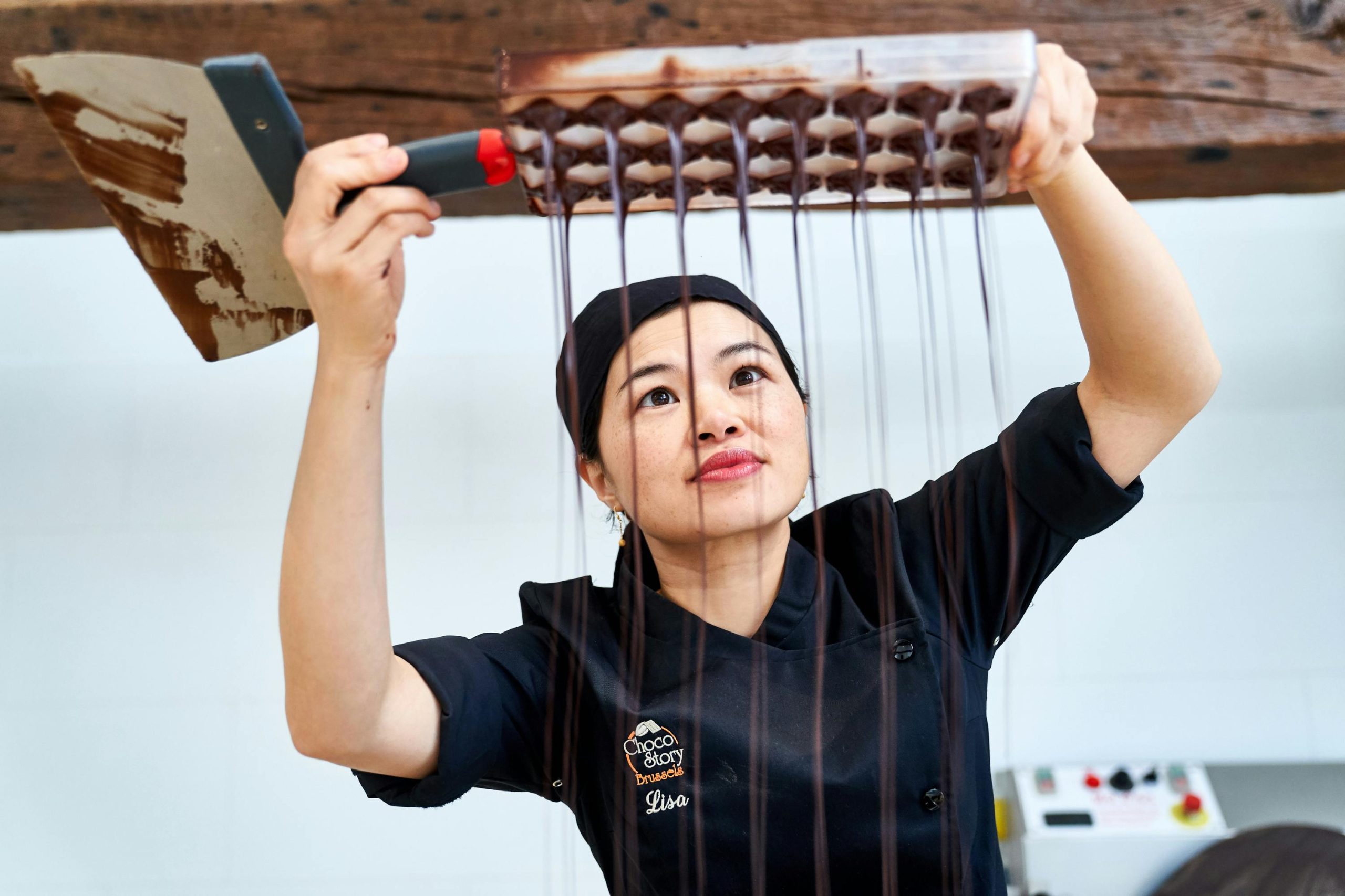 Présentation de chocolat à Choco Story