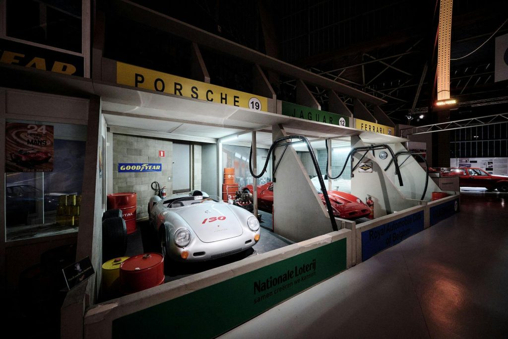Porsche cars Autoworld museum Brussels
