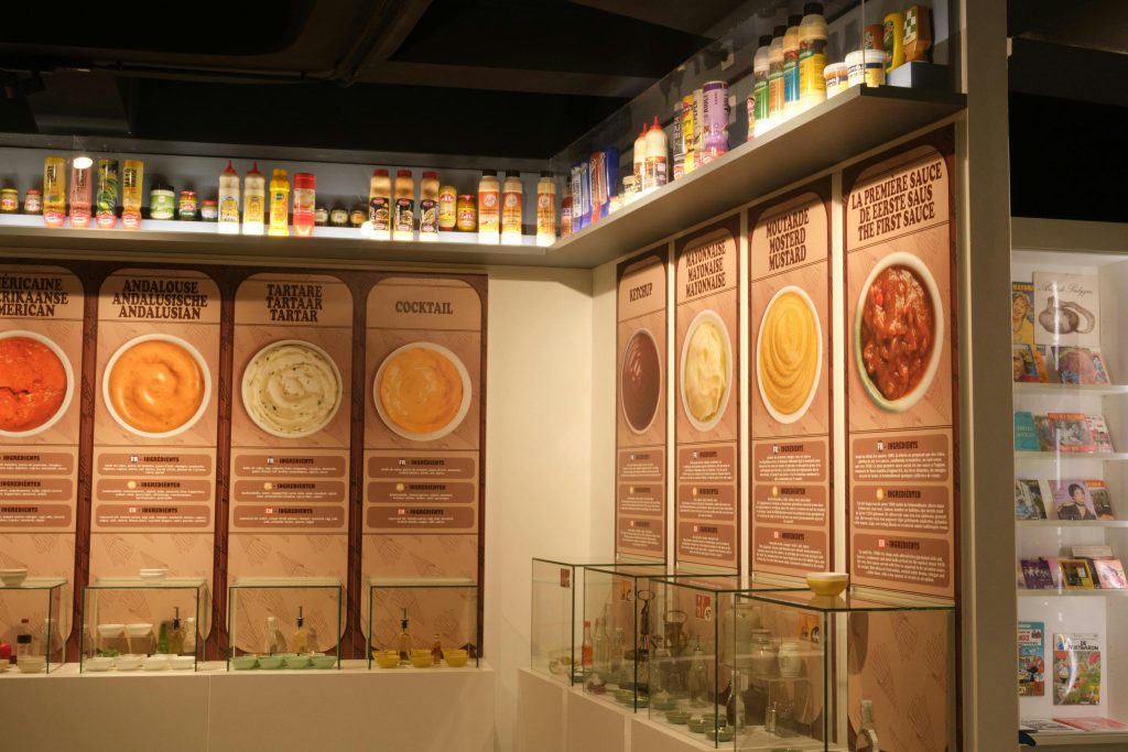 Décors au musée de la frite à Bruxelles