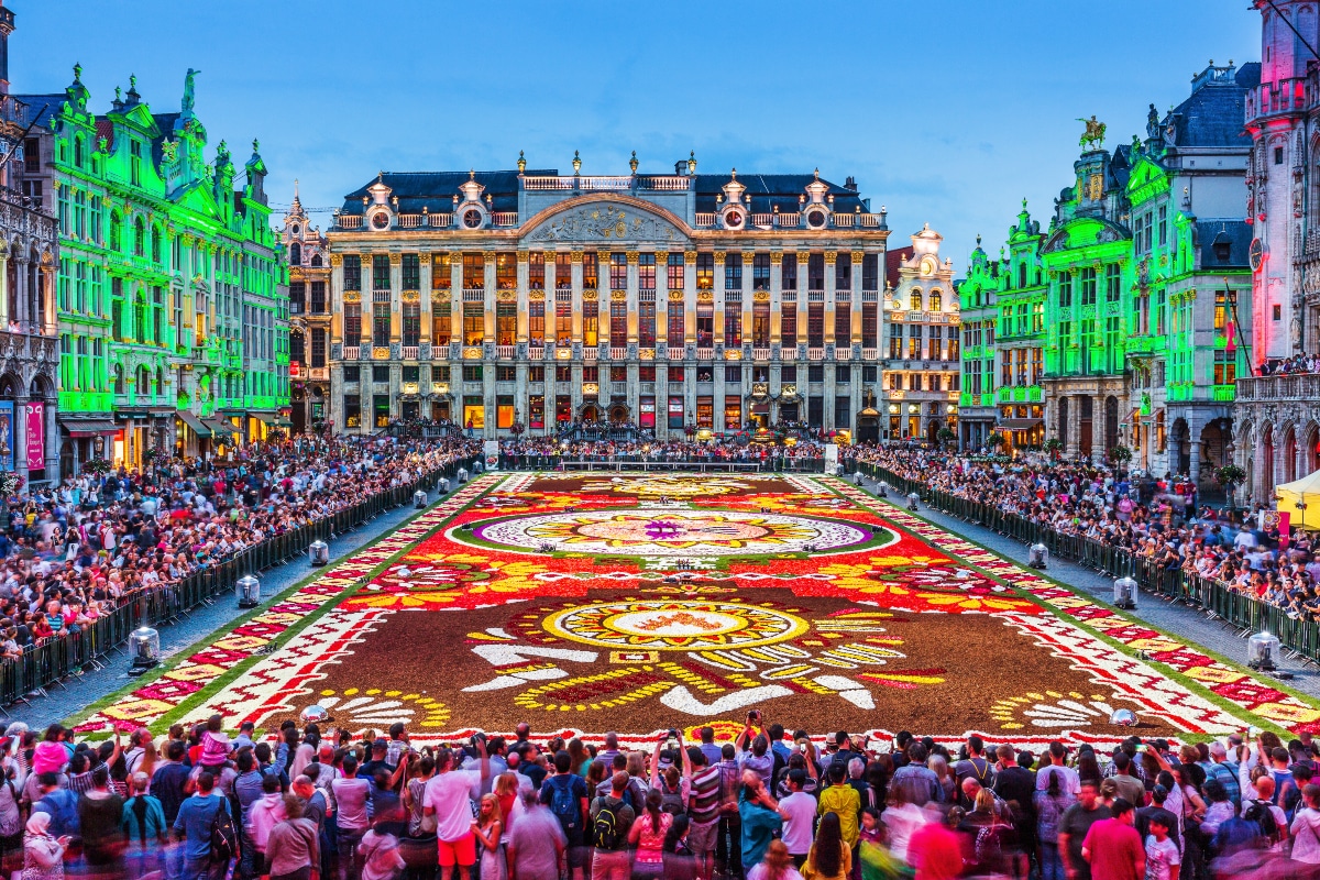 le tapis de fleurs à Bruxelles